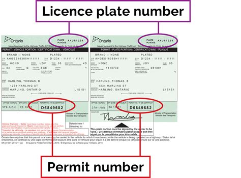 10 day vehicle permit ontario.